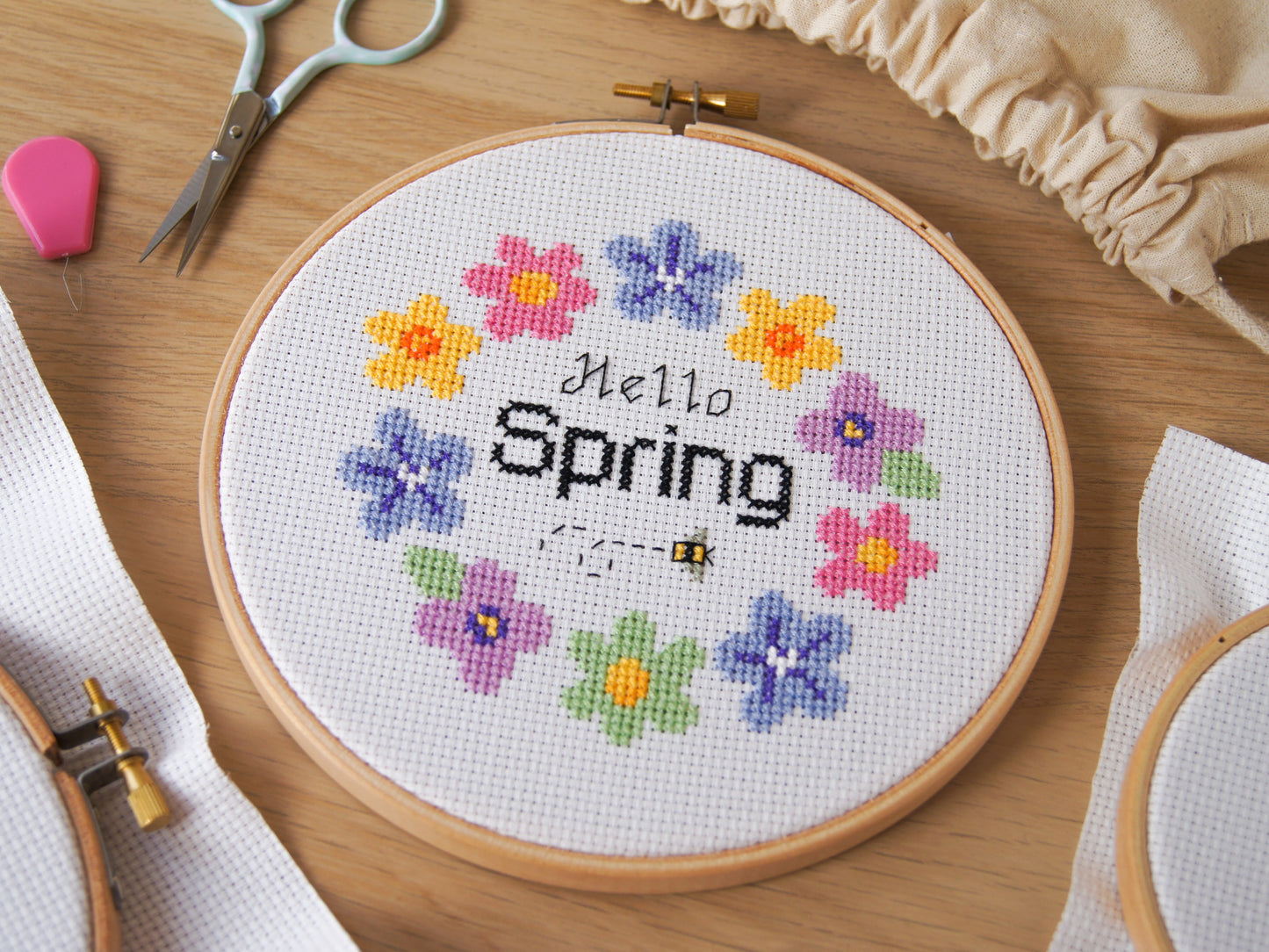 Hello Spring 6" Cross Stitch Kit