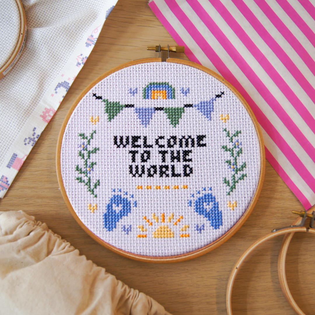 Welcome to the World 5" Cross Stitch Kit