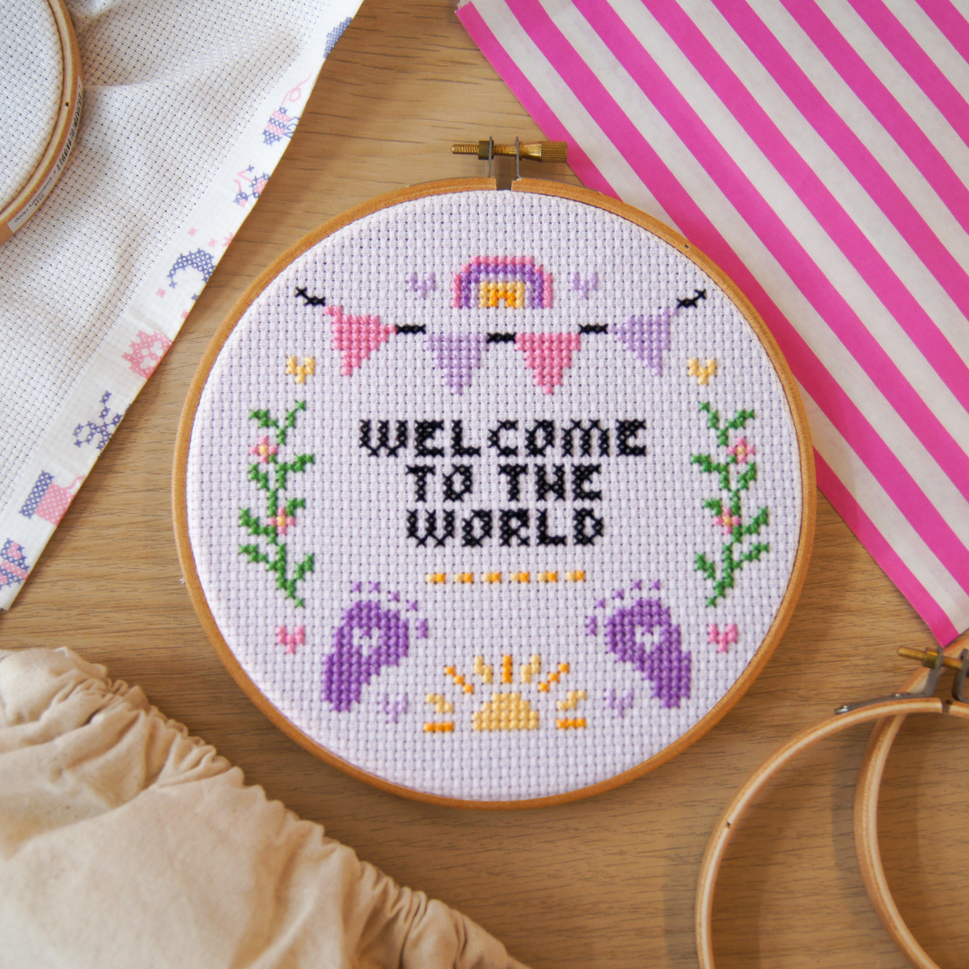 Welcome to the World 5" Cross Stitch Kit