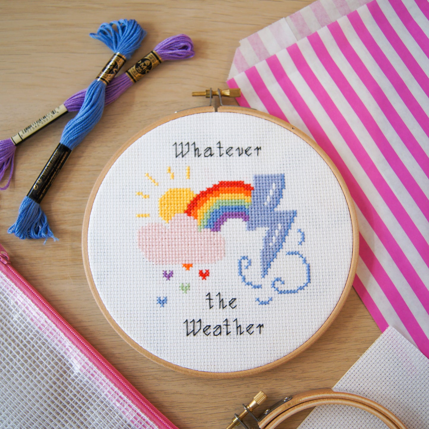 Whatever the Weather 6" Cross Stitch Kit