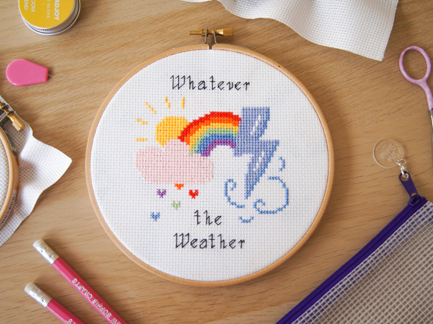 Whatever the Weather 6" Cross Stitch Kit